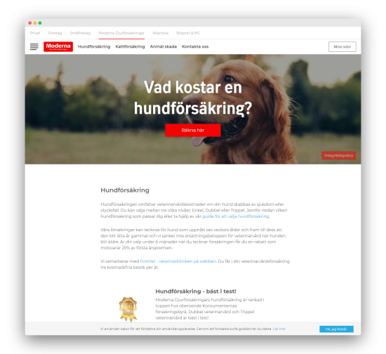 Trygghansa hemsida